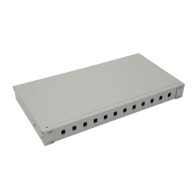NFO Patch panel 1U 19", 12x SC Simplex LC Duplex, zatvoreni tip, 1 ladica